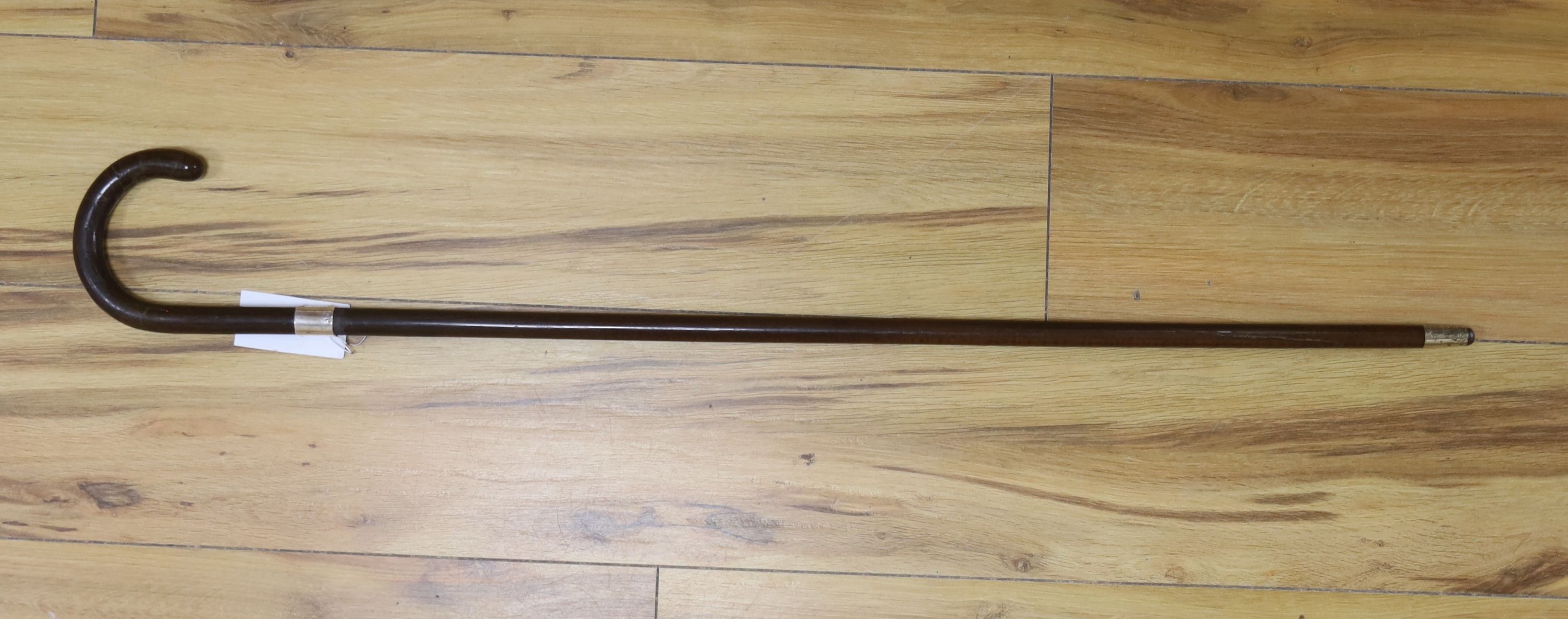 A French Toledo bladed swordstick, 19th century 87cm long